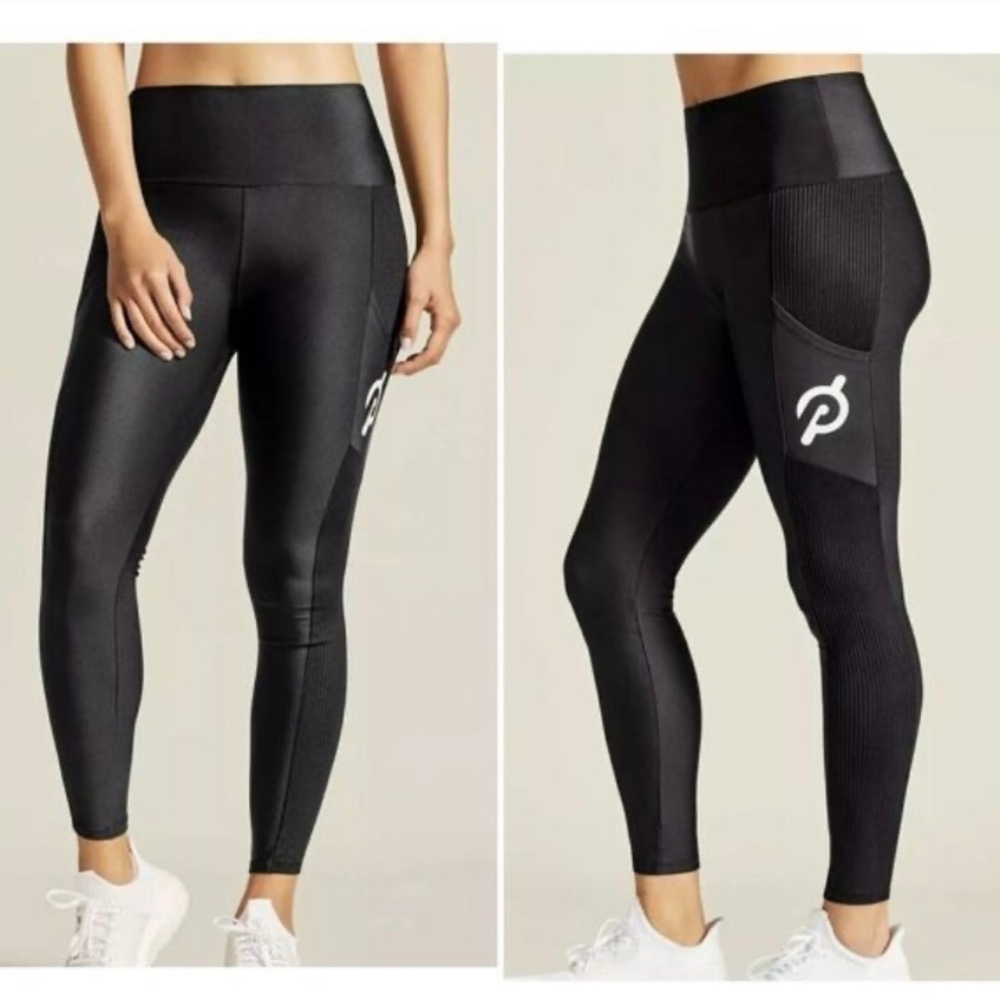 Peloton Black Pocket Flex Leggings L